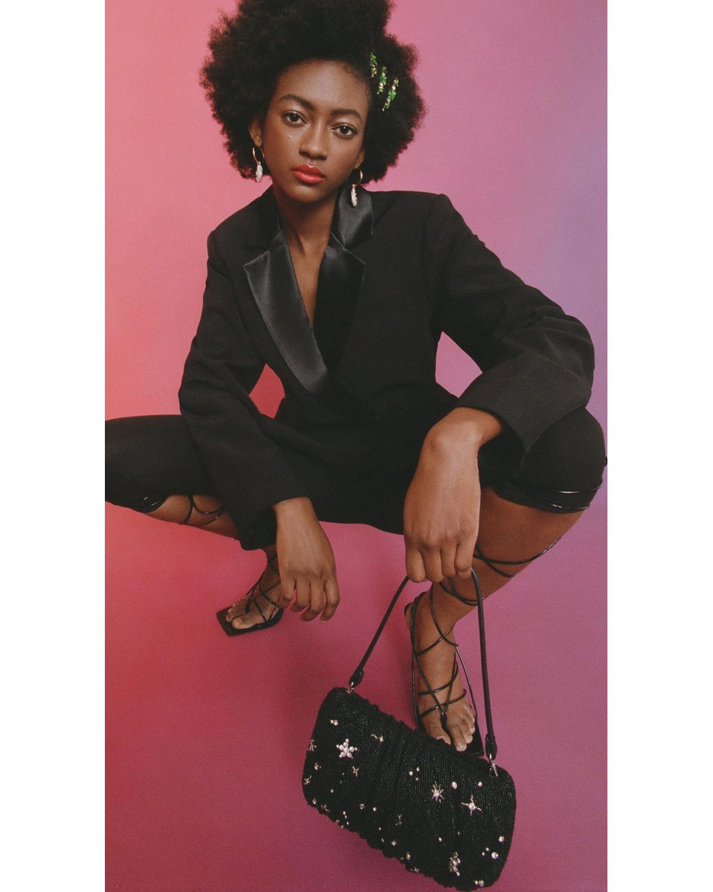 staud rhinestone bag