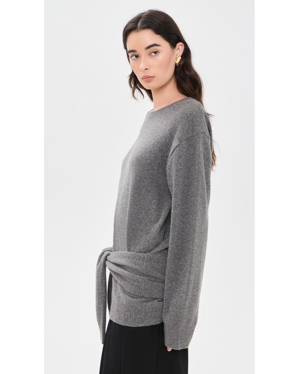 Source Unknown Gray Tio Extra Shawl Sweater