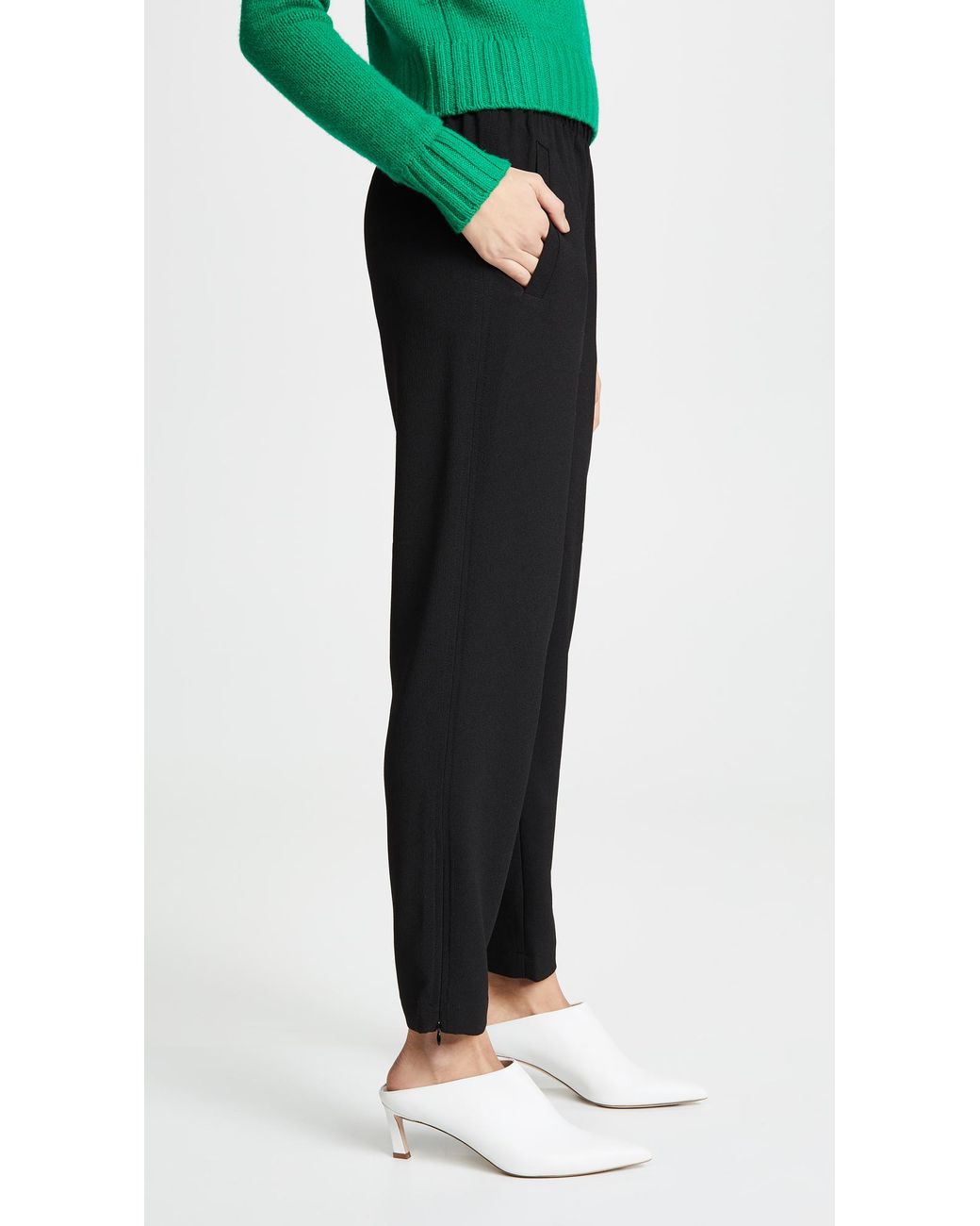 Ganni Synthetic Heavy Crepe Pants in 