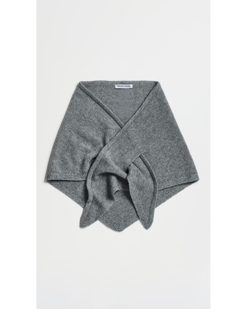 Veronica Beard Gray Drezel Knit Scarf