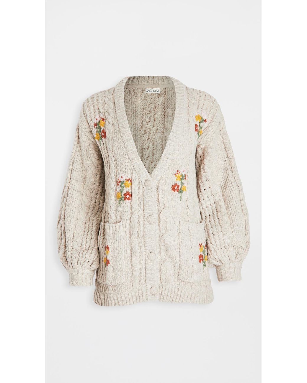 For Love & Lemons Amaryllis Button Down Cardigan | Lyst