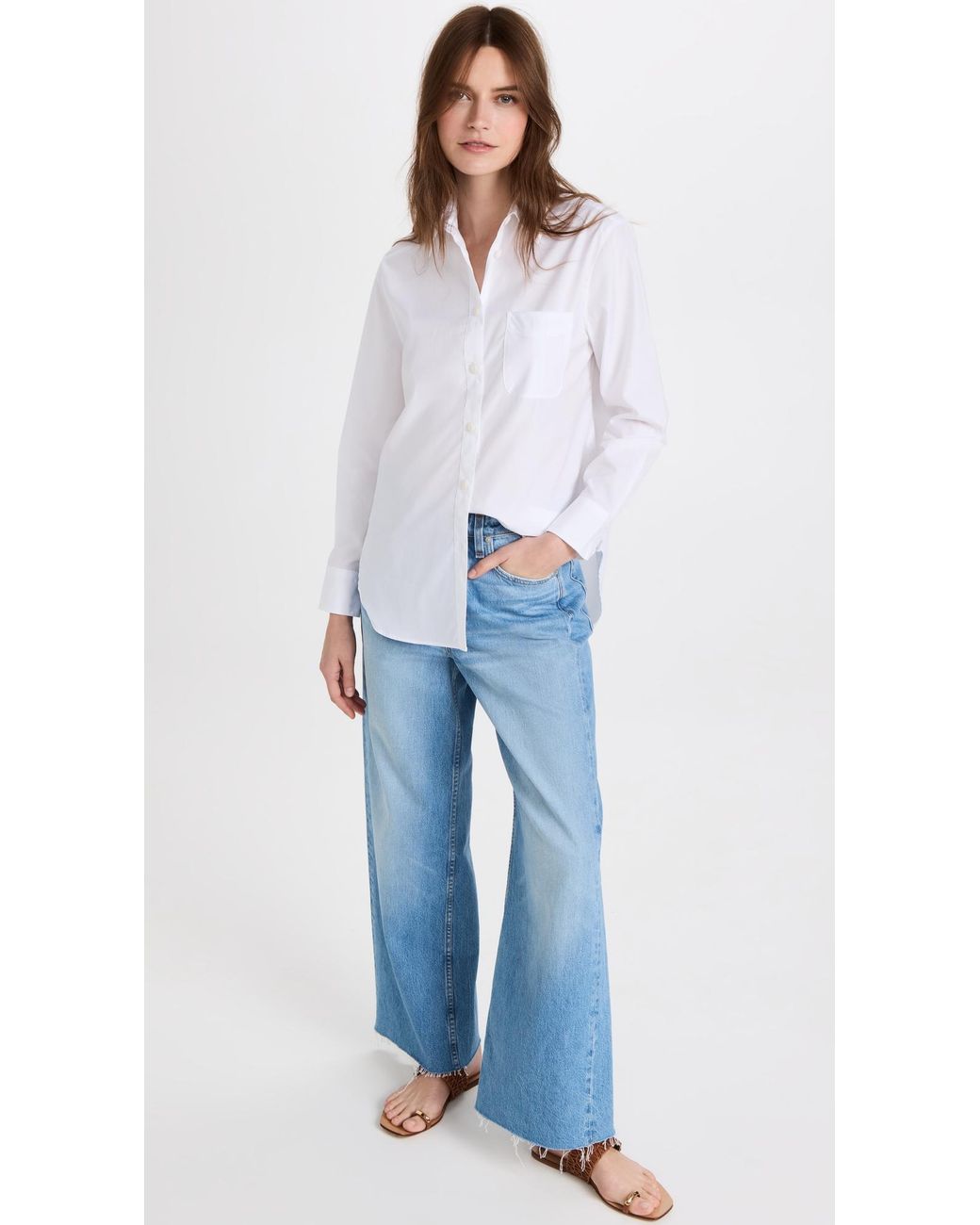 Rag & Bone White Icon Maxine Button Down Shirt