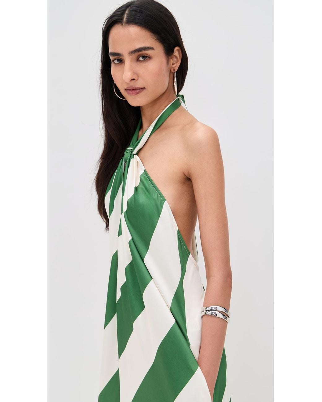 Ronny Kobo Chantell Dress in Green | Lyst
