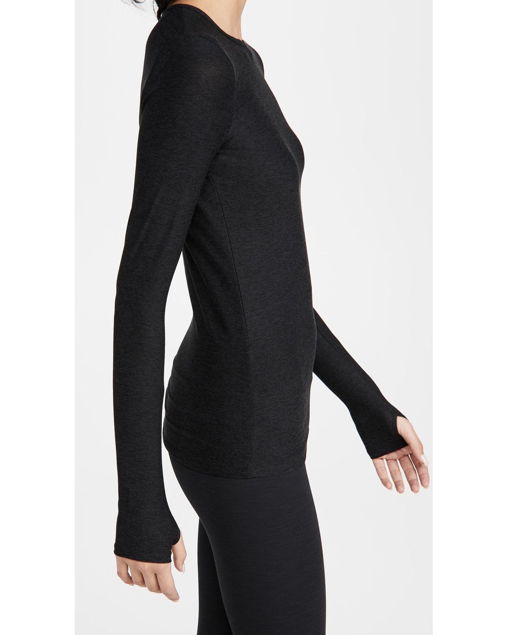 Beyond Yoga Black Classic Crew Pullover