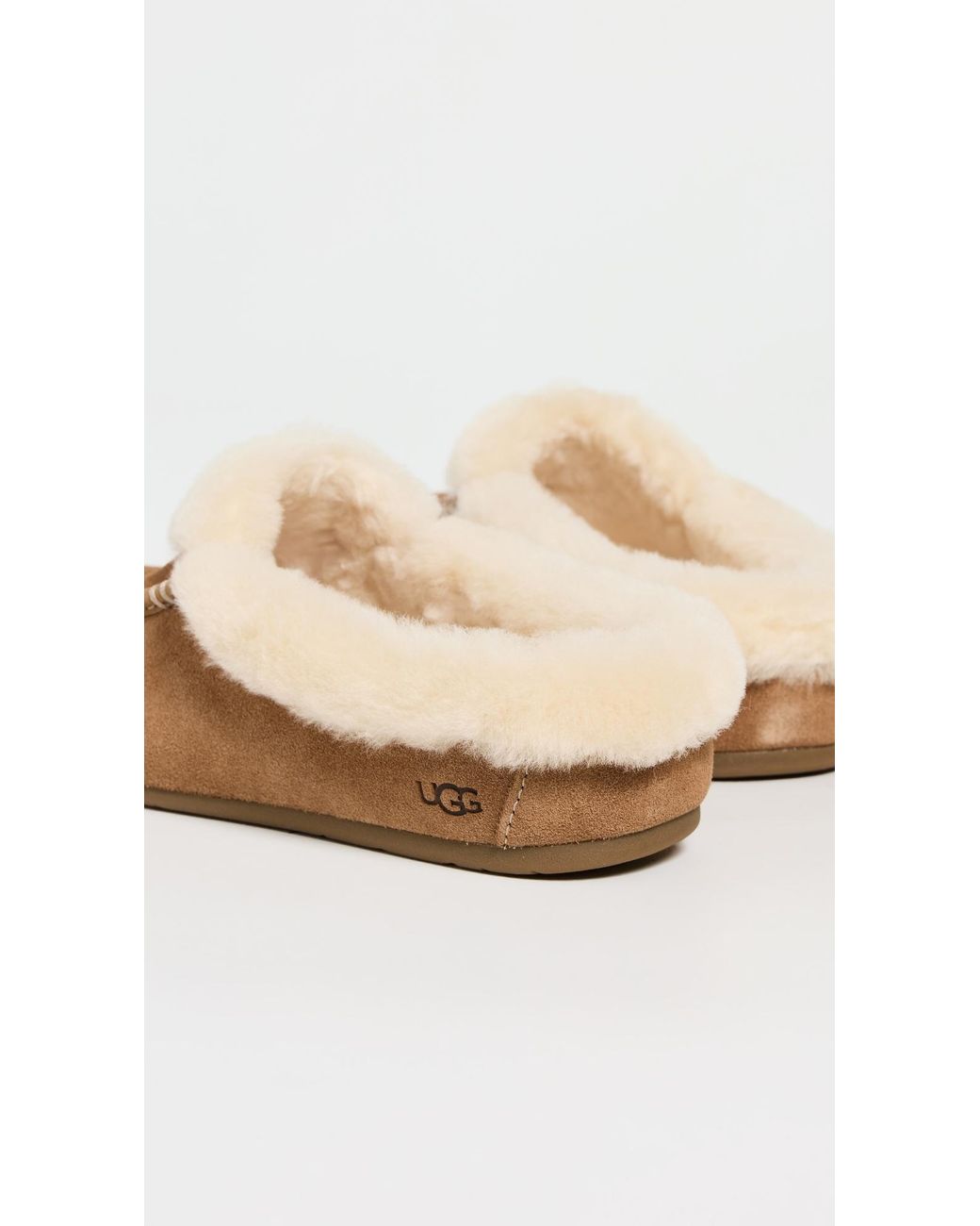 Ugg White Ansley Mules