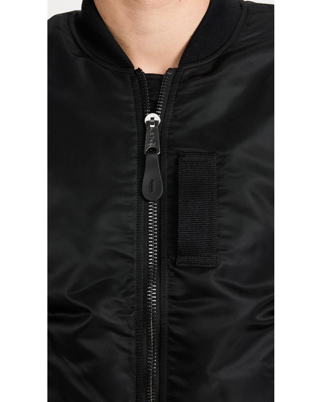 Alpha Industries Black Ma-1 Regular Fit Flight Jacket for men