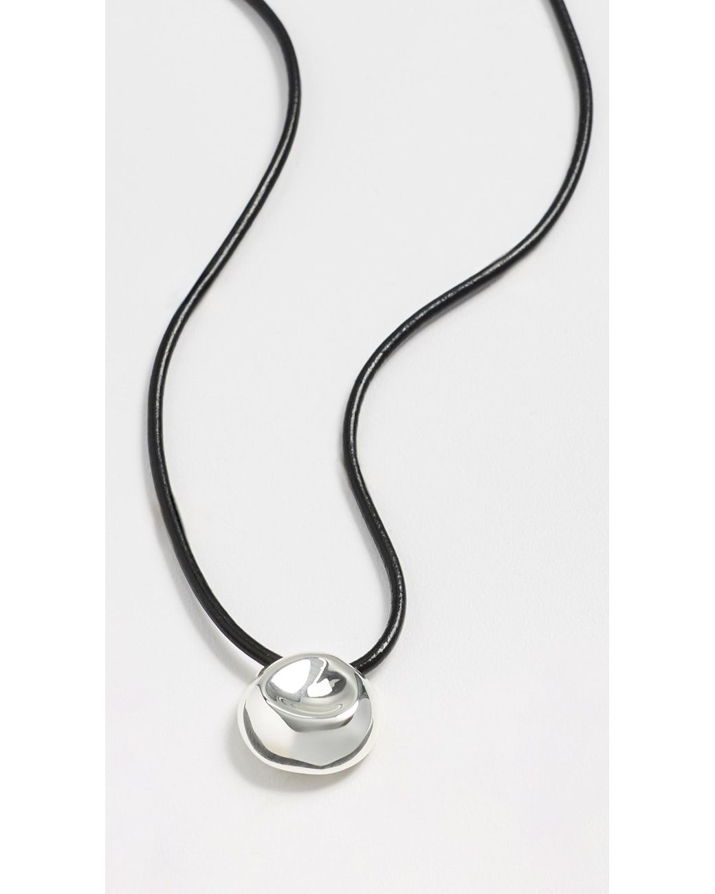 Eliou Black Mini Martelo Wrap Necklace