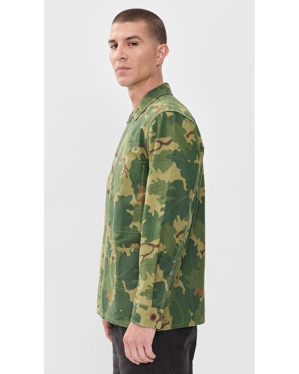 Katin Green Task Shacket for men
