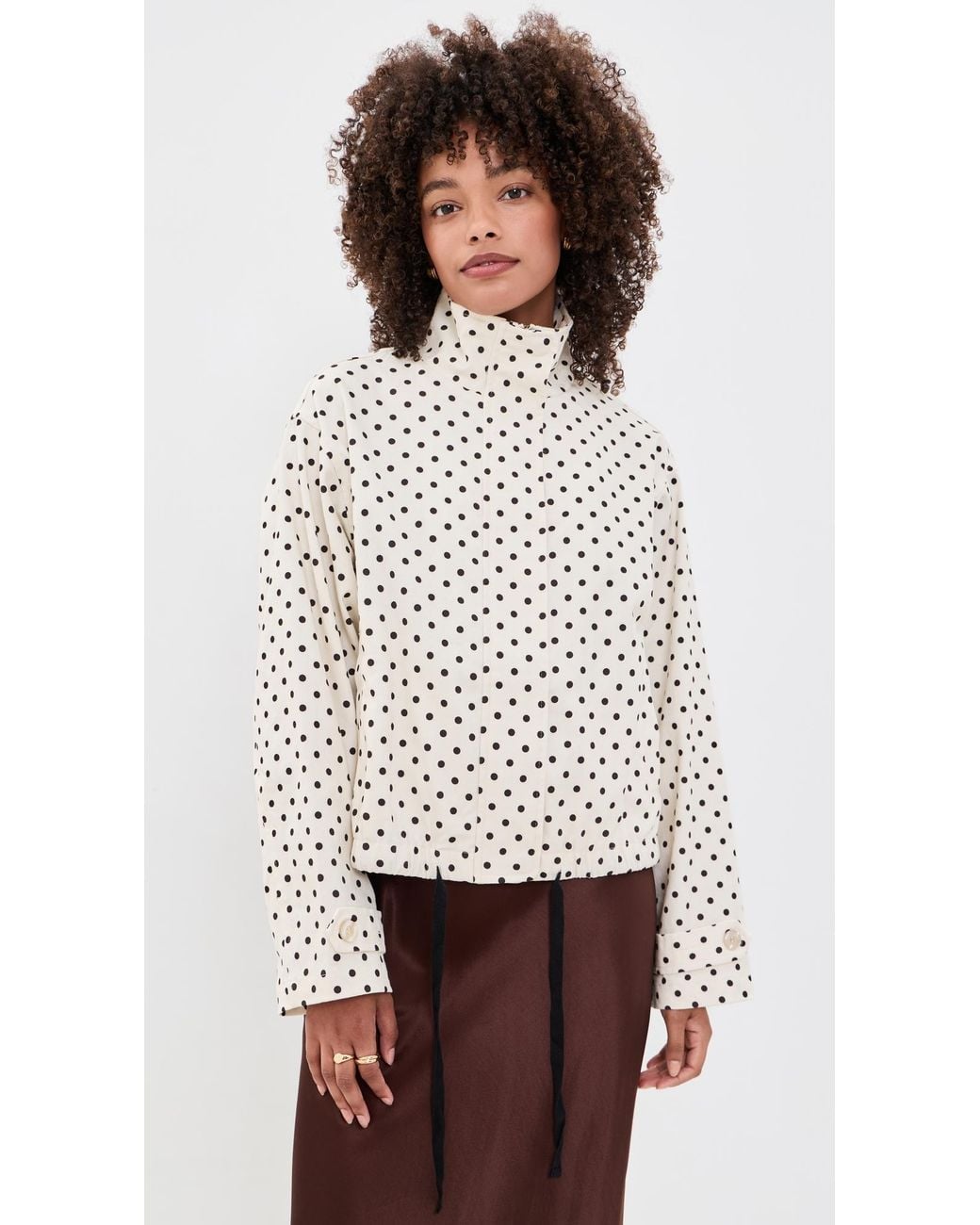 Bailey Rose White Polka Dot Jacket