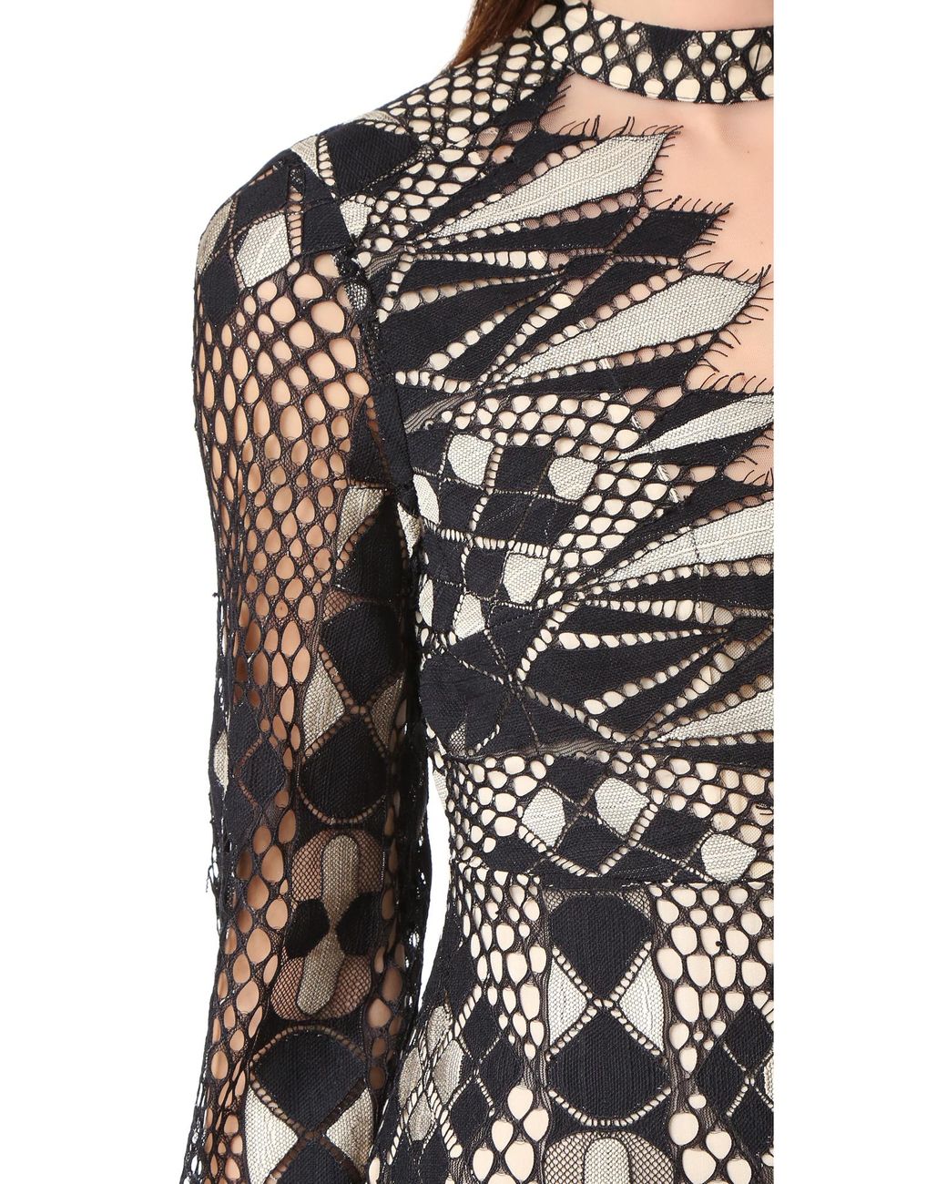 dress kain lace böhme Kameron Lace Maxi Dress in Brown main image 1