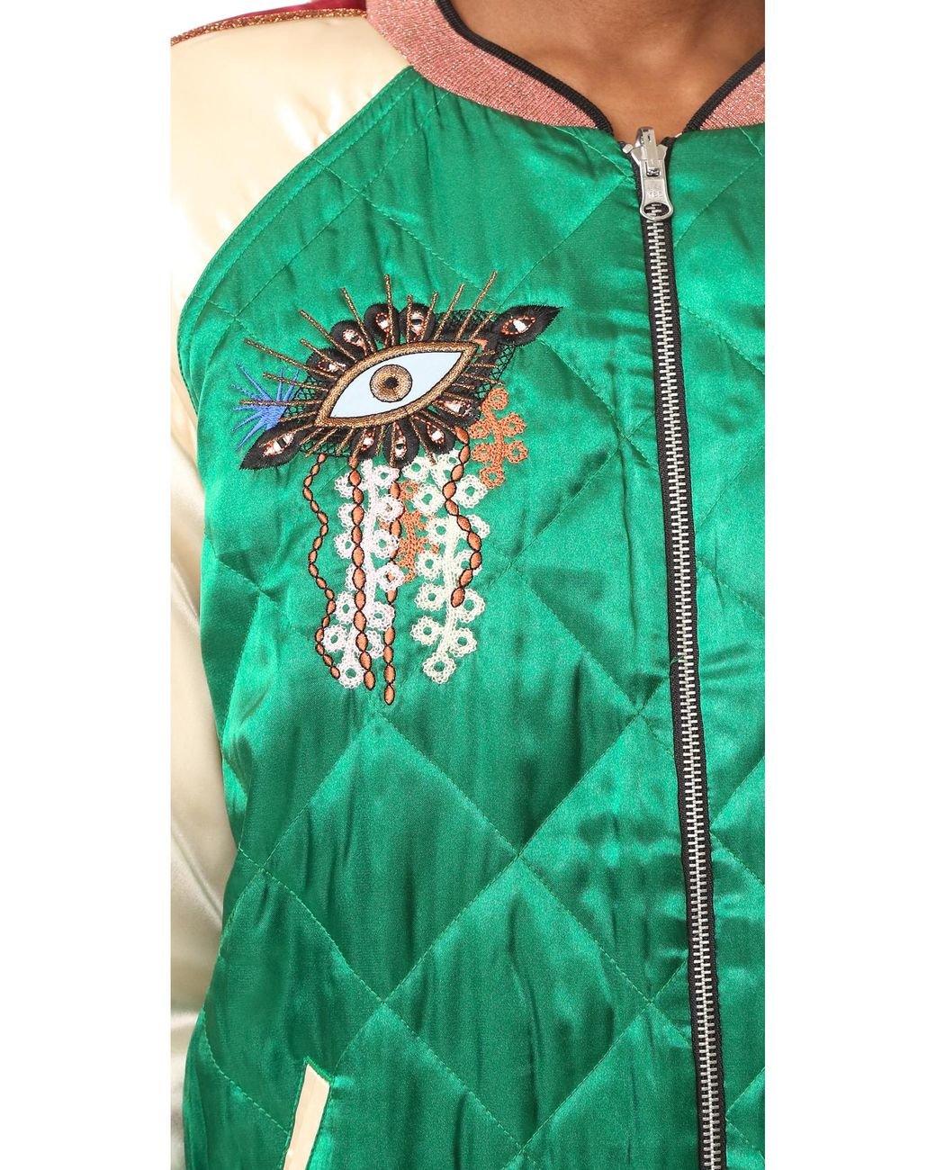 Scotch and soda outlet green bomber jacket