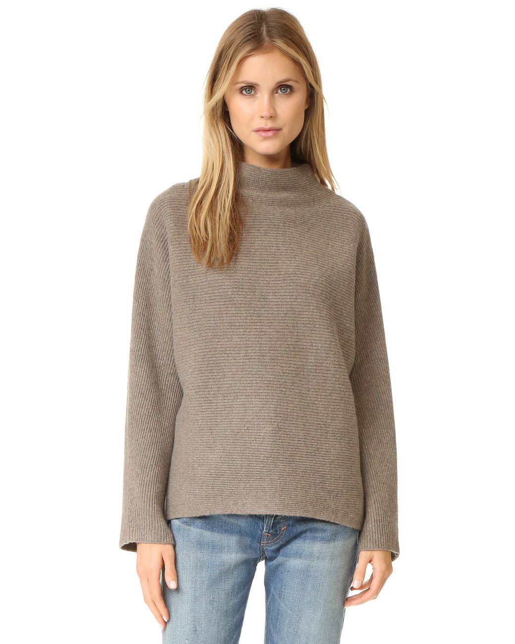 Vince Cropped Horizontal Rib Sweater | Lyst Canada