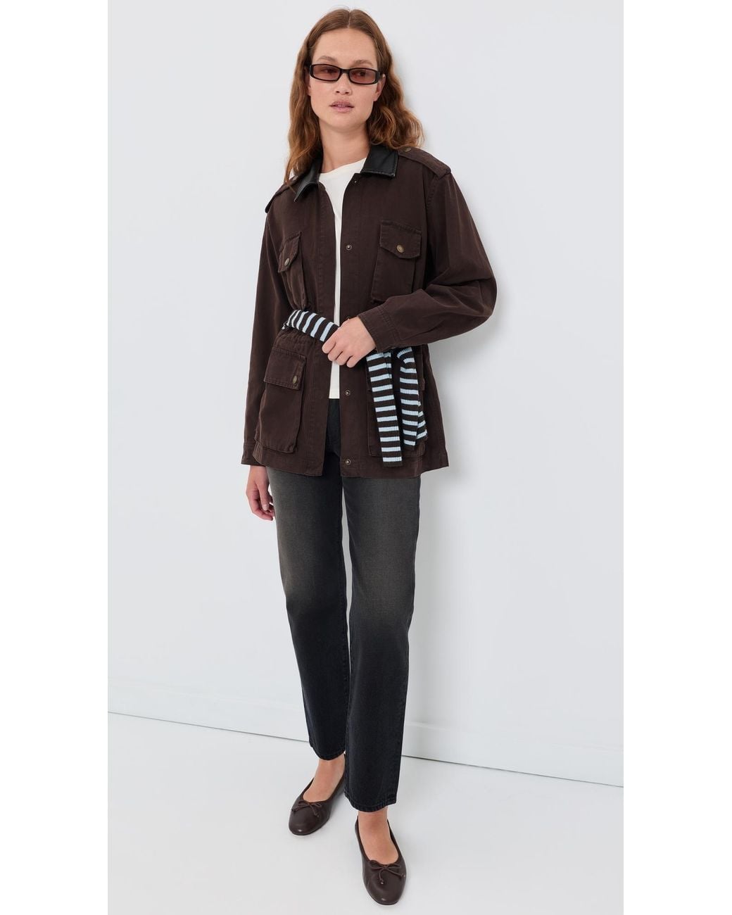 GOOD AMERICAN Black The Field Jacket