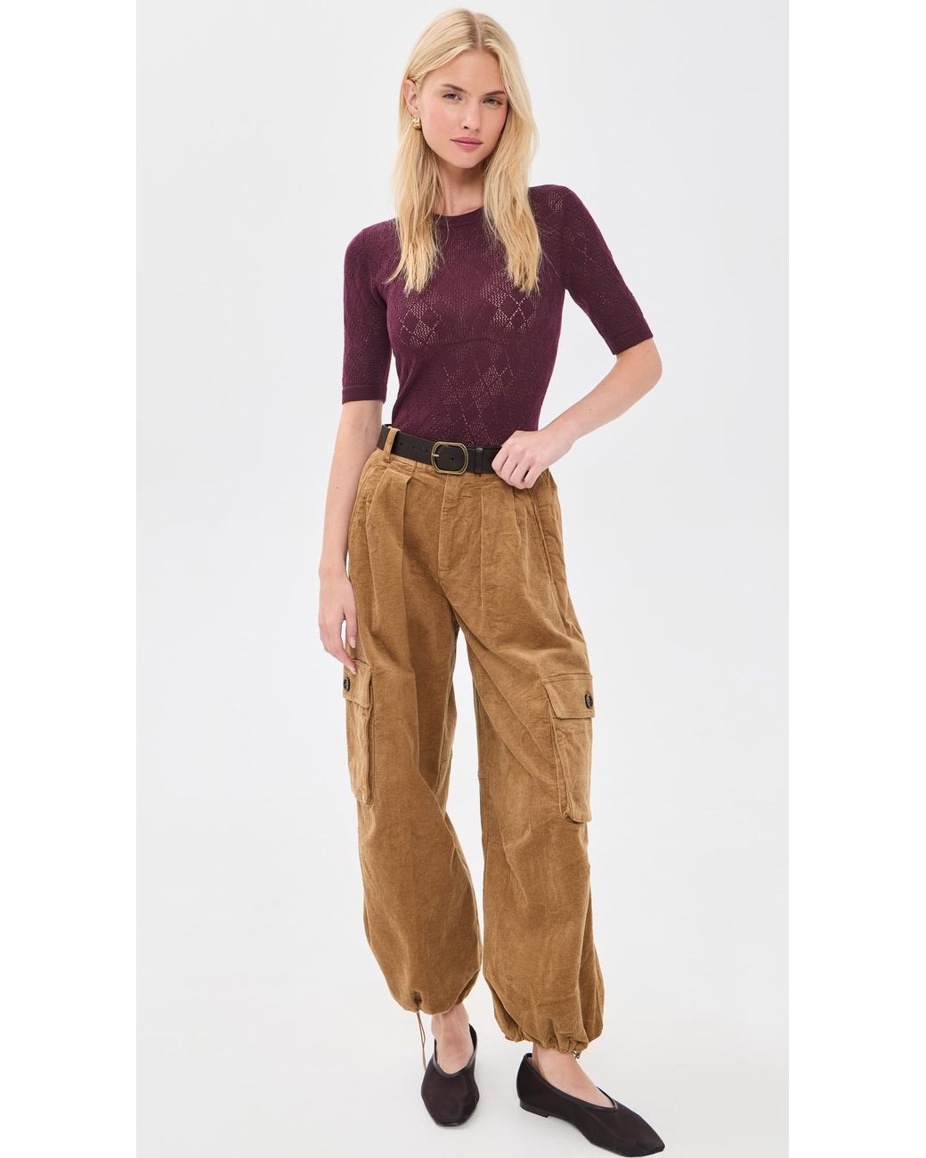 Sea Purple Jane Argyle Sweater