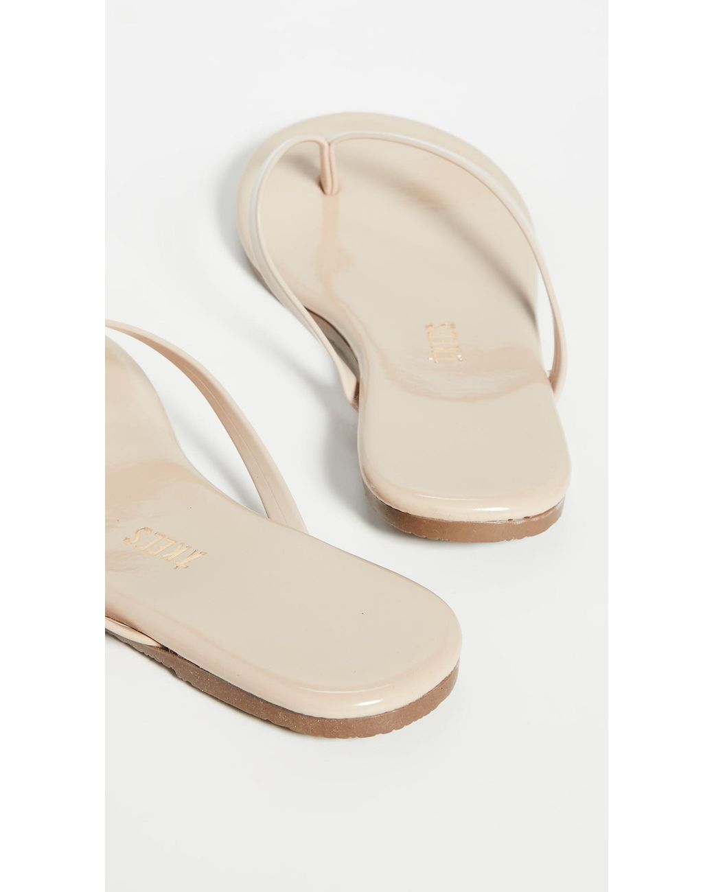 TKEES White Foundations Gloss Flip Flops