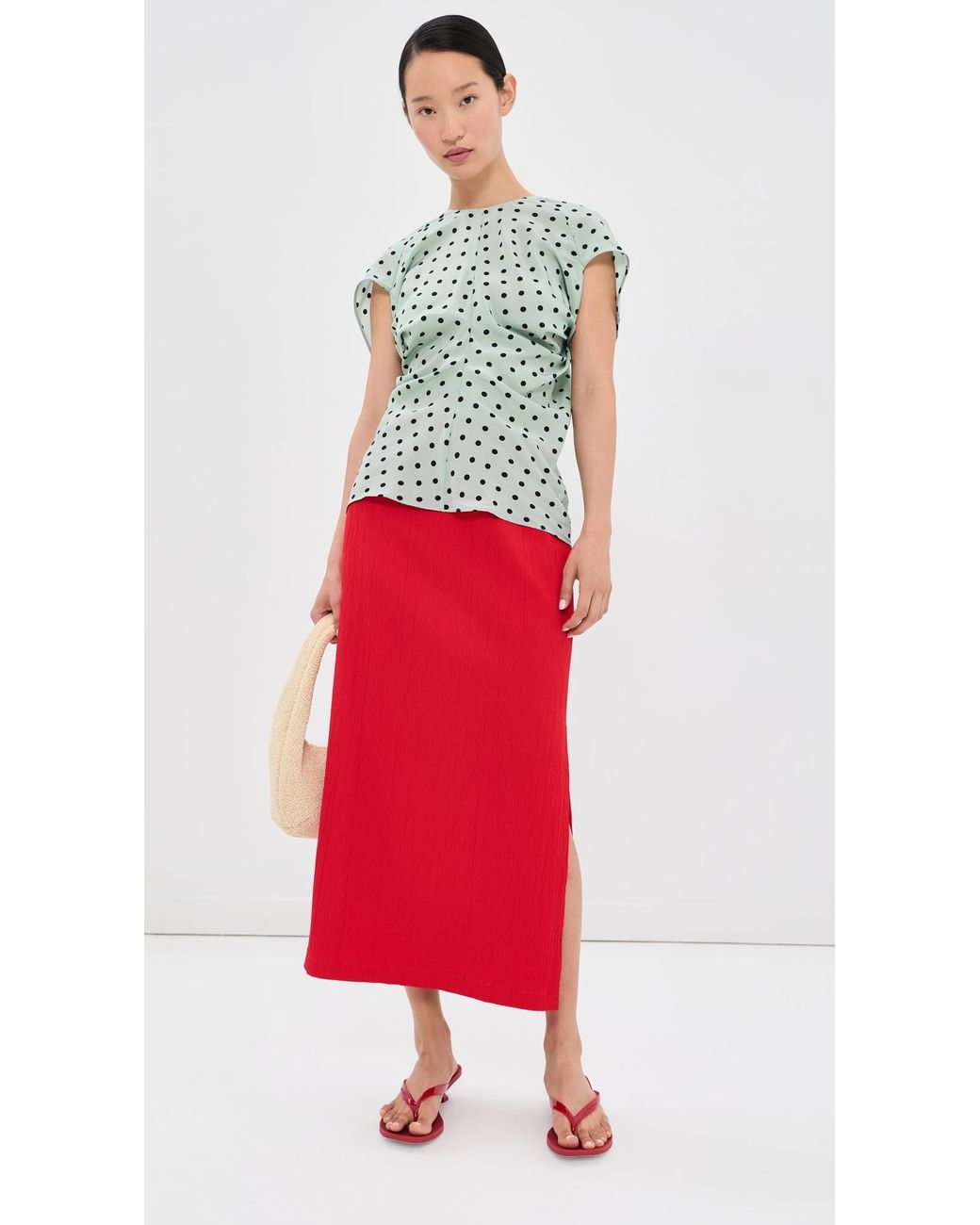 Marni Multicolor Polka Dot Blouse