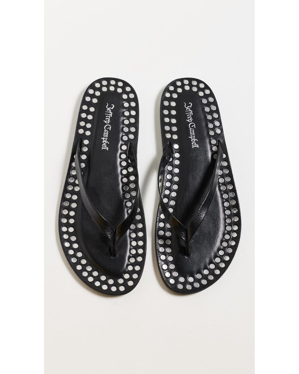 Jeffrey Campbell Black Katrina Flip Flops