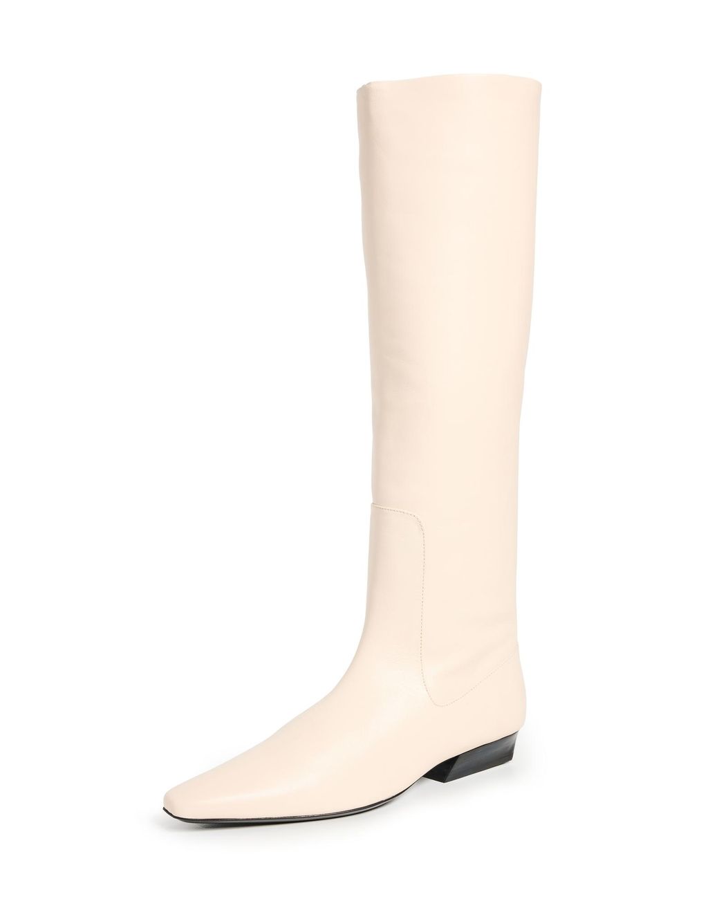 Staud White Wally Flat Boots