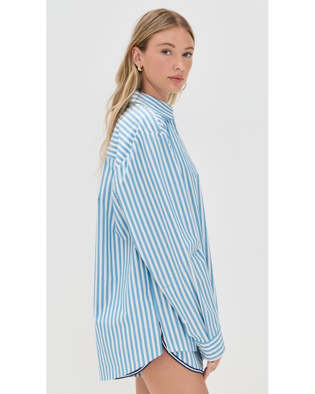 Solid & Striped Blue The Avril Button Down