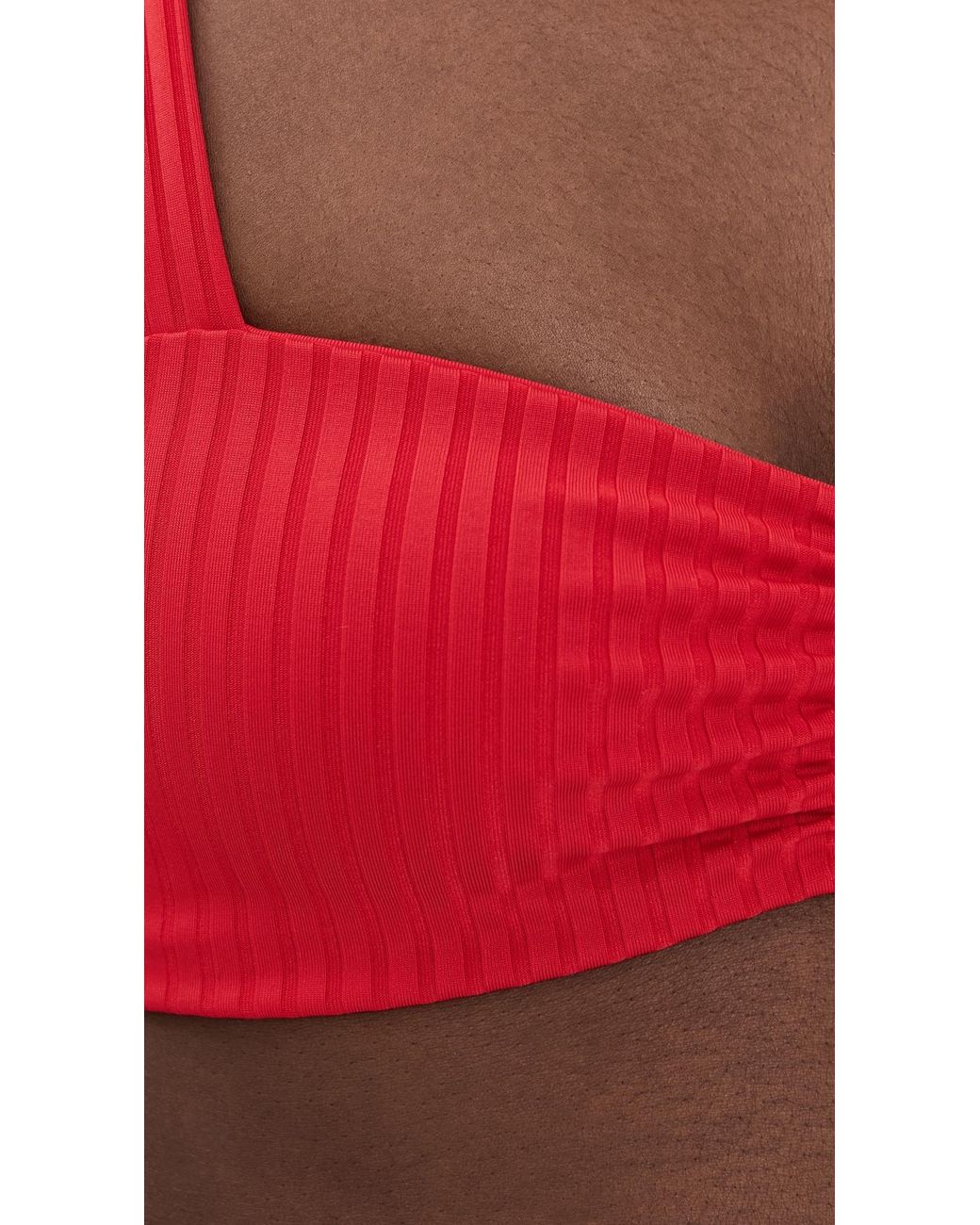 LSPACE Red Marlee Bikini Top