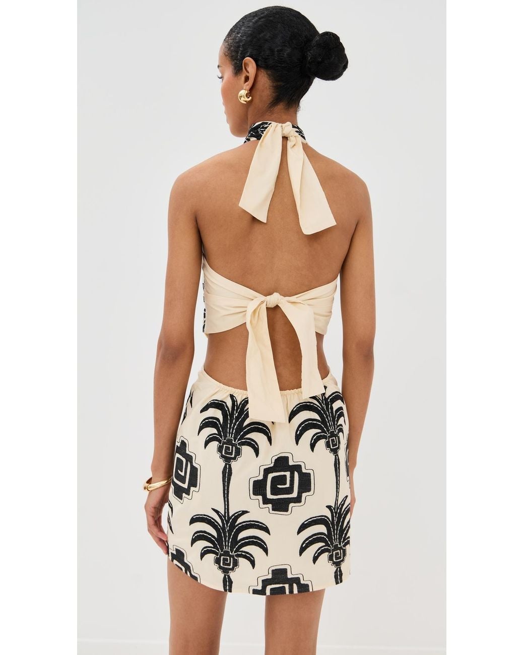 Johanna Ortiz Pintaderas Mini Dress in White | Lyst