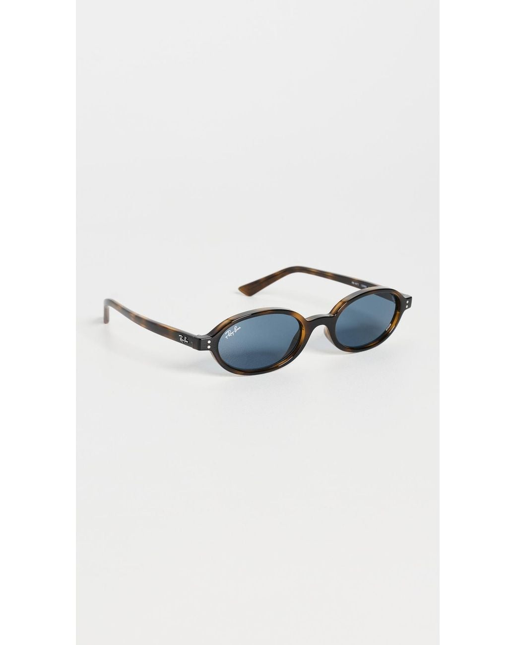 Ray-Ban Blue Oval Tortoise Sunglasses