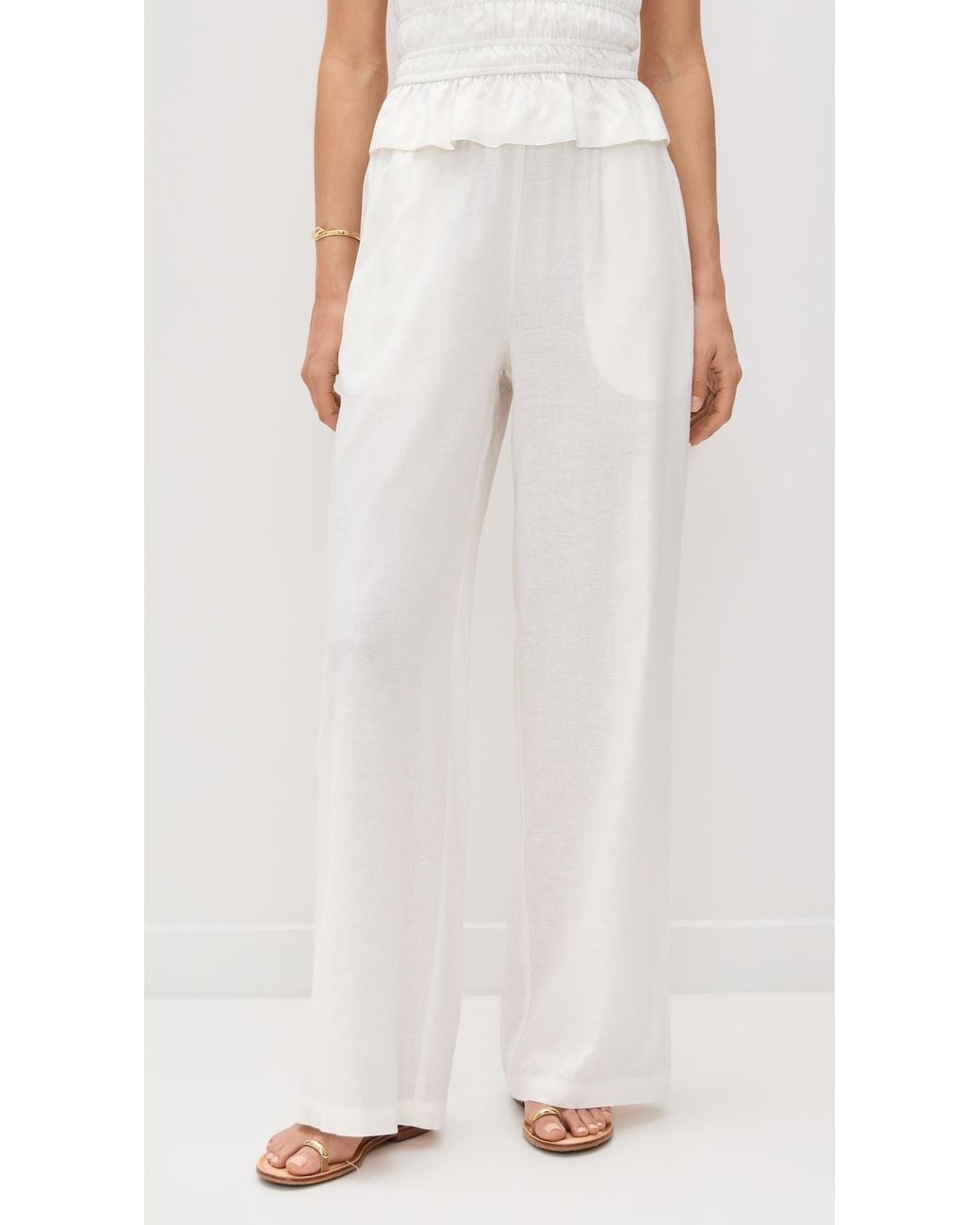 Solid & Striped White The Monaco Pants