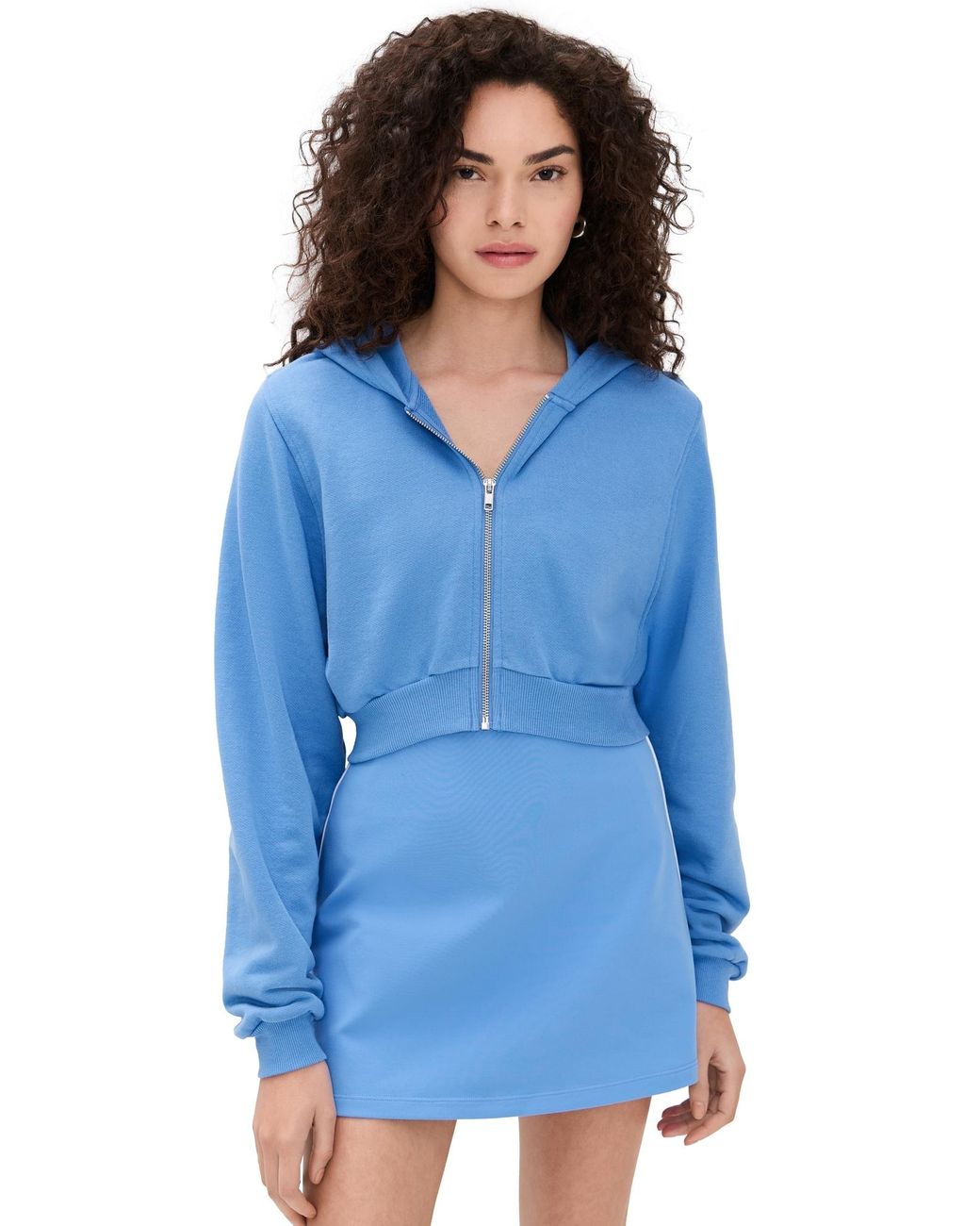 Alo Yoga Sweet Escape Zip Up Hoodie in Blue | Lyst