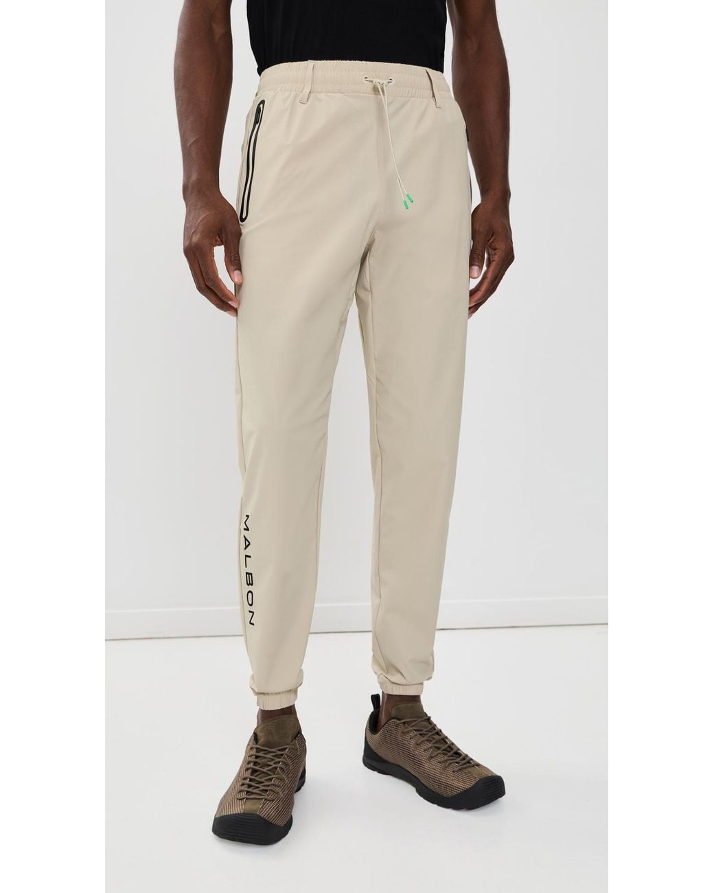 Malbon Natural Performance Nylon Tech Pants for men