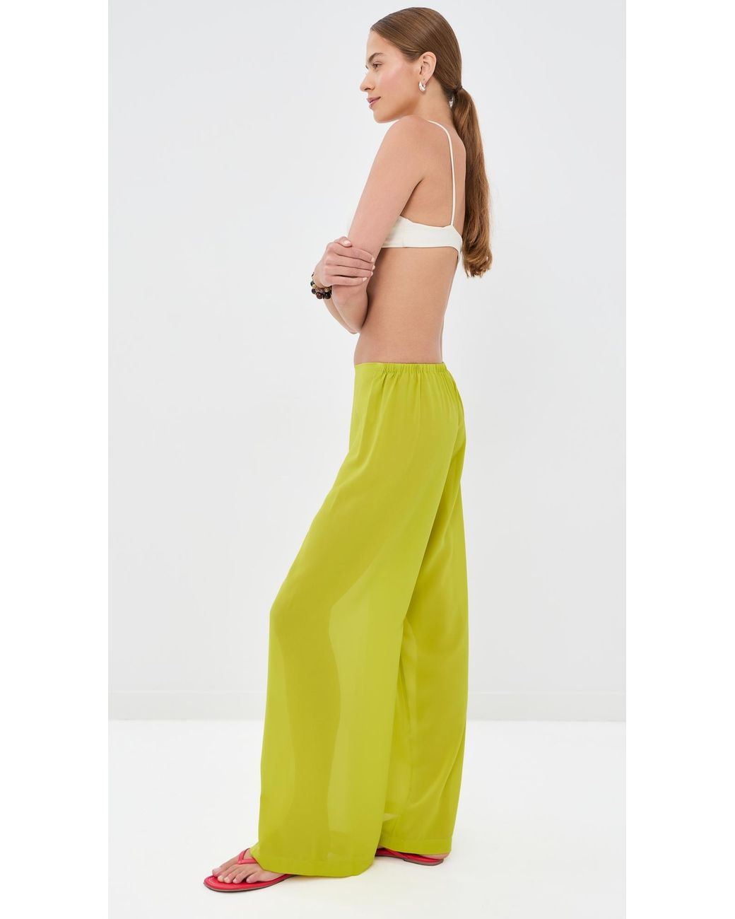 Staud Yellow Stroll Pants