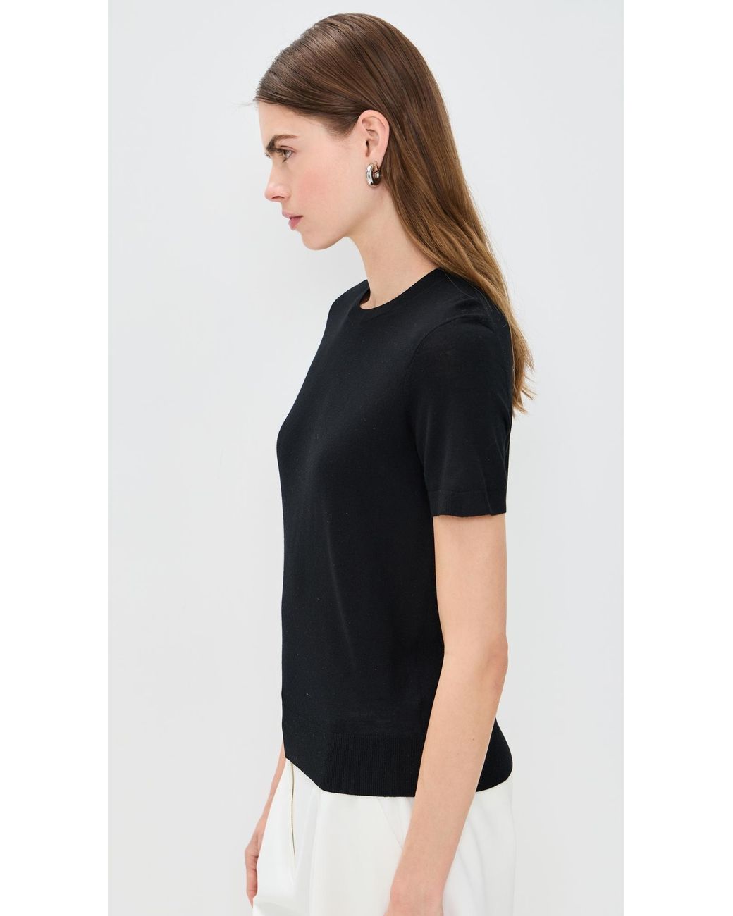 Theory Basic Tee in Black | Lyst