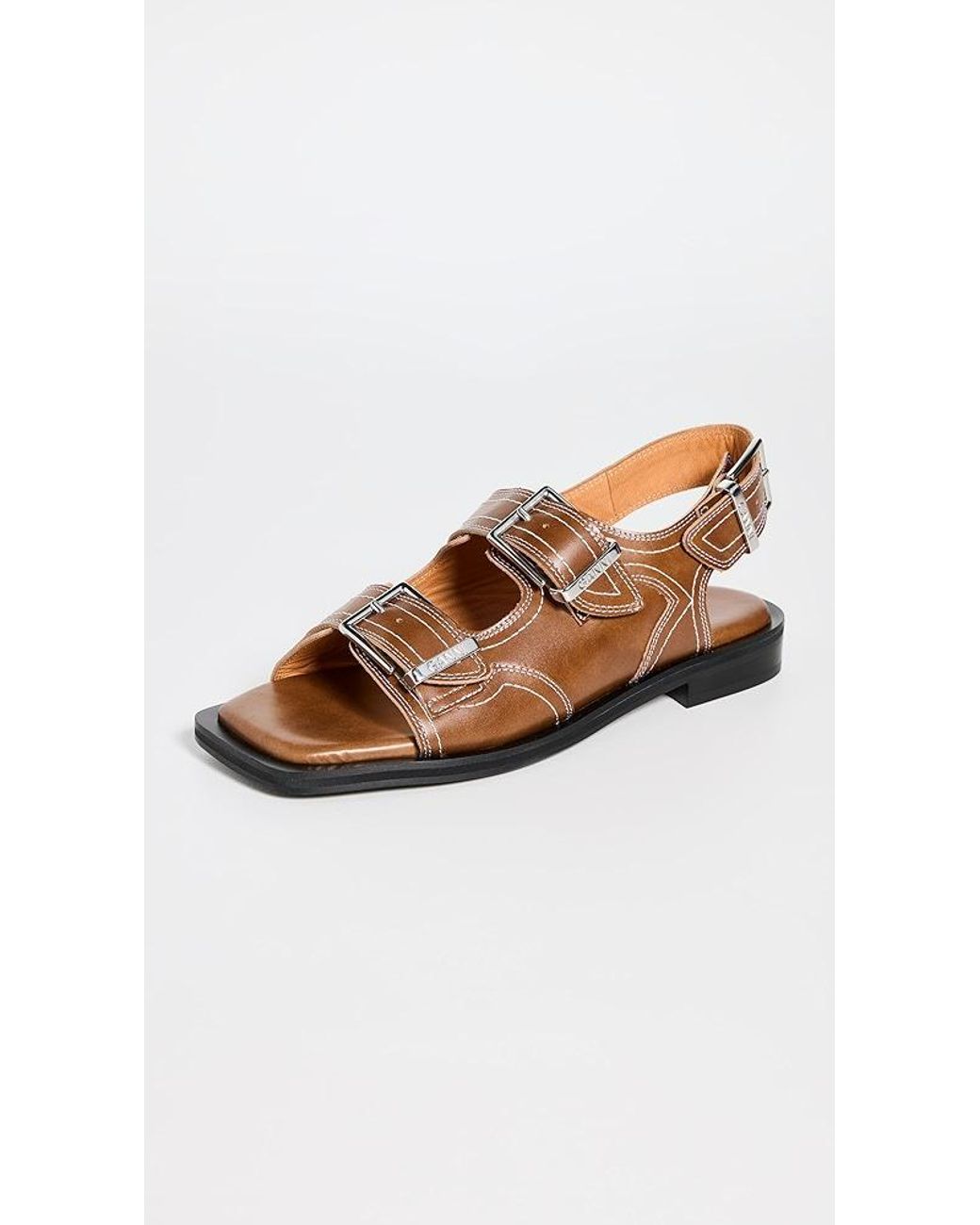 ♦GANNI♦刺繍入りウェスタンミュール Ganni Embroidered Western Sandals | Lyst