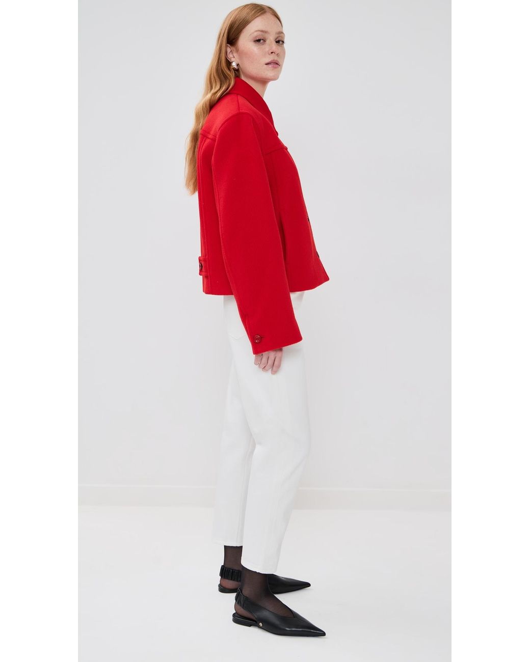 Jil Sander Red Sport Jacket