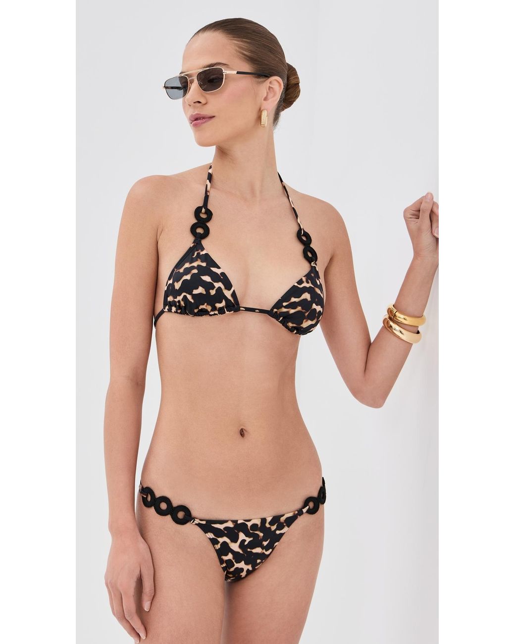 Staud Black Sisley Bikini Bottoms