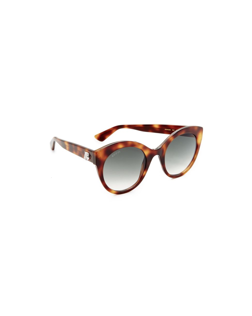 Gucci Cat Eye Tiger Sunglasses in Brown | Lyst