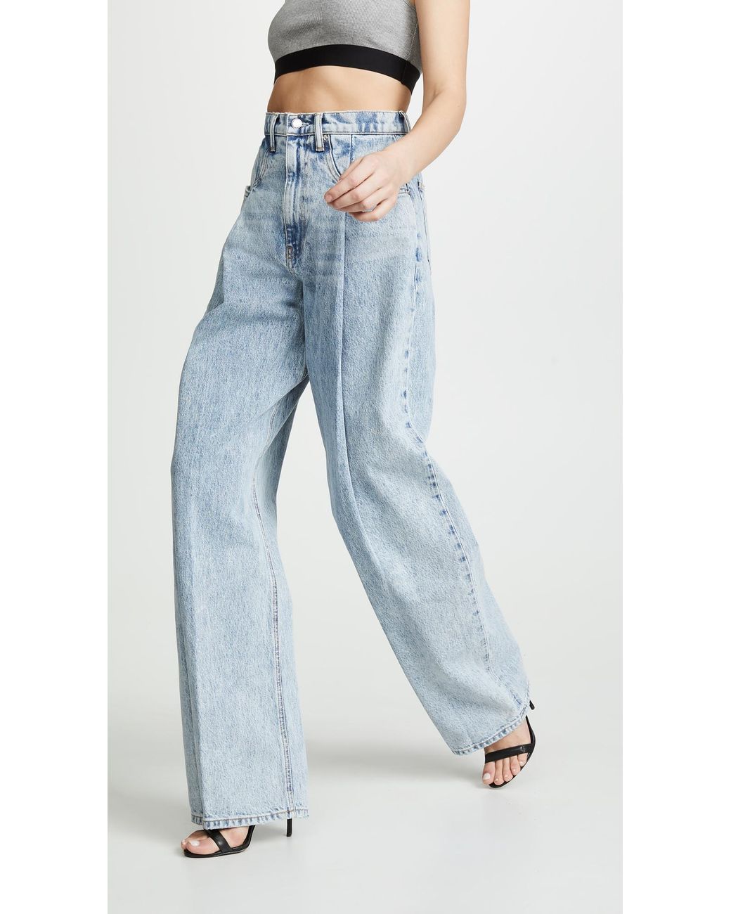 Alexander Wang Leather Brace Pleated 