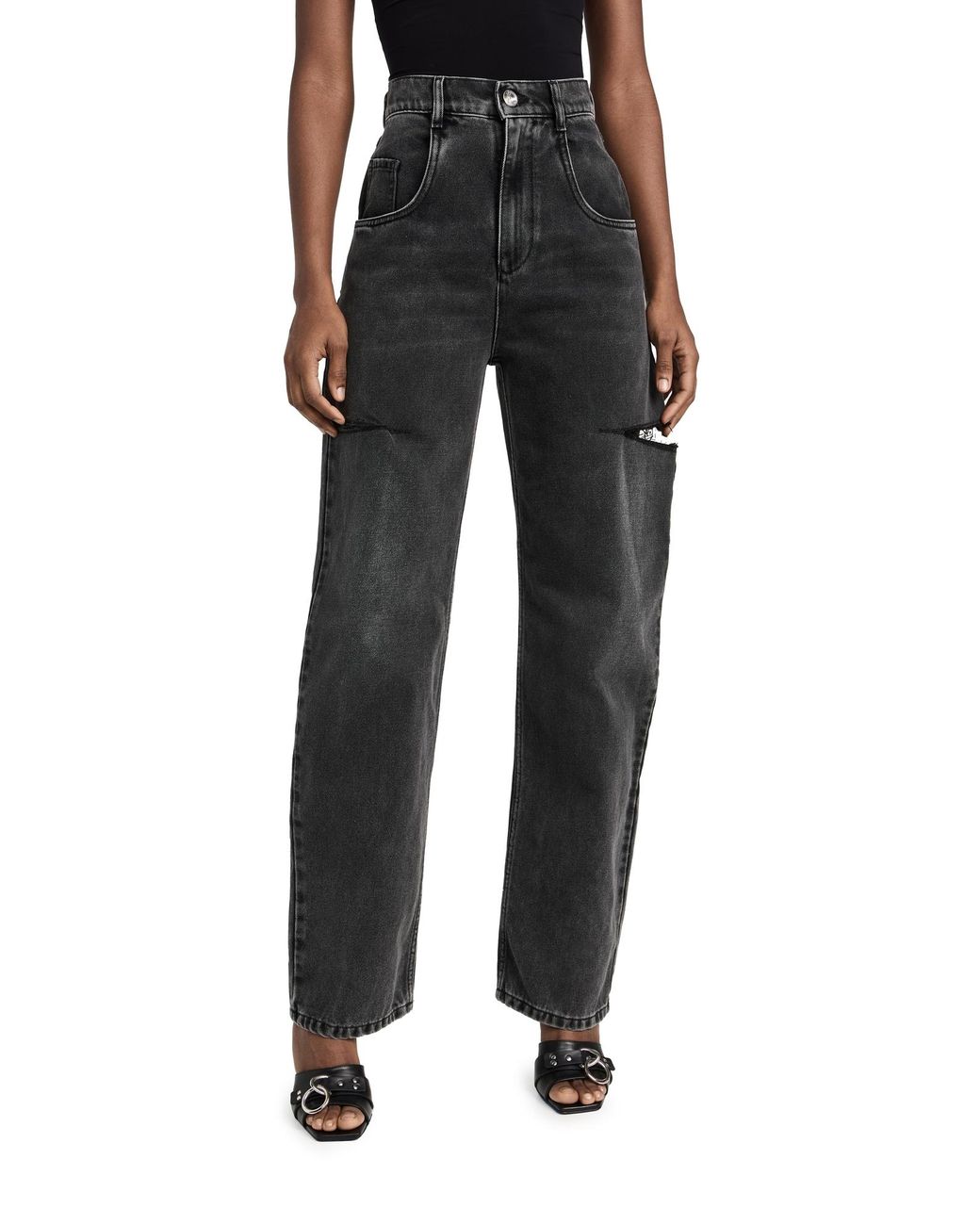 Maison Margiela - Denim jeans with slash details | HBX