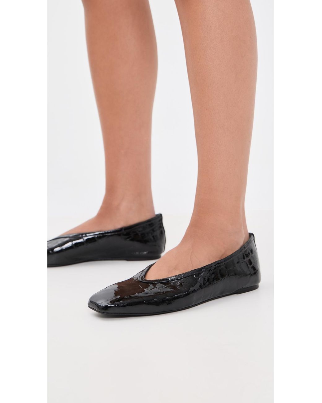 Black Suede Studio Black Ayra Flats