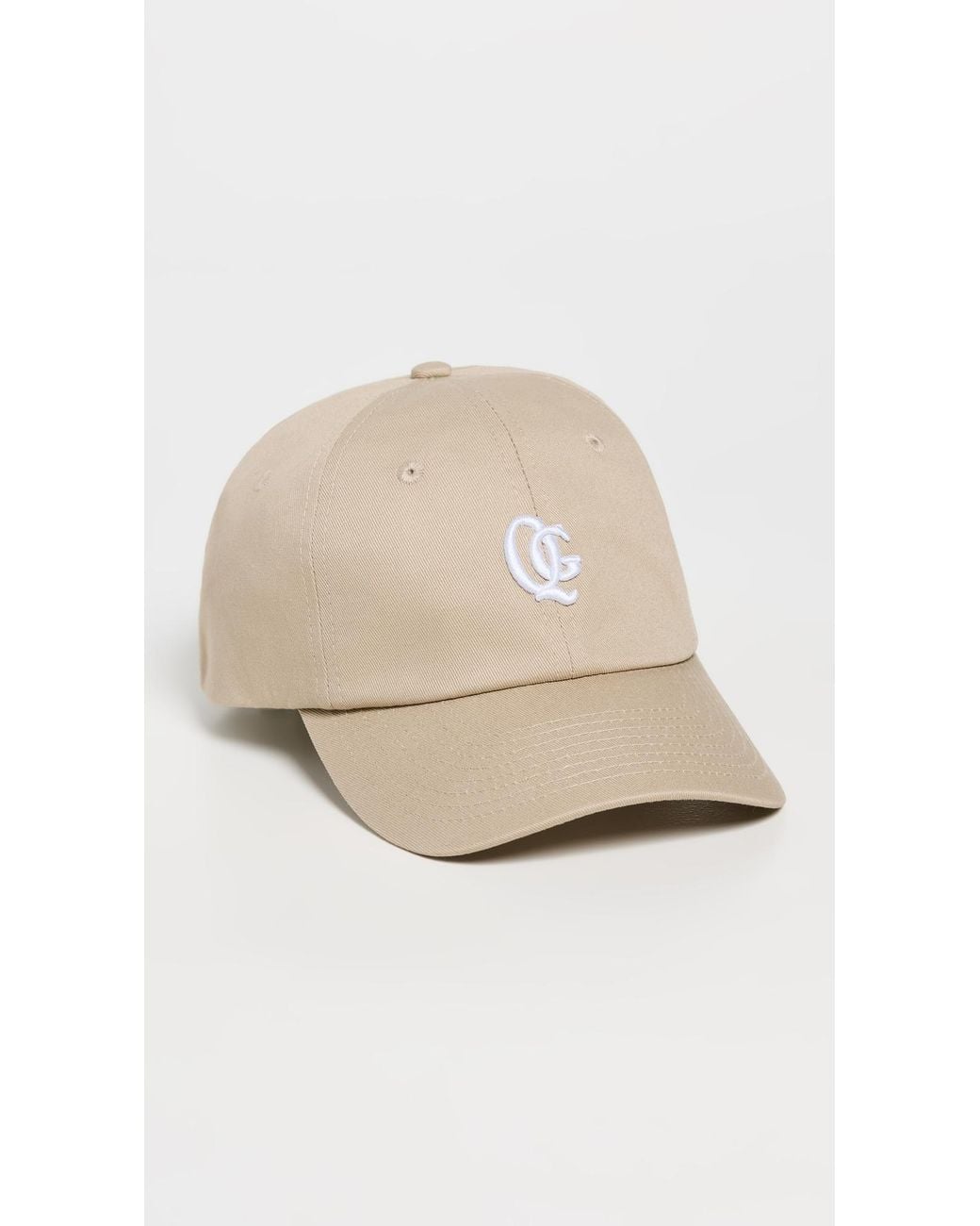 Quiet Golf White Monogram Dad Cap for men