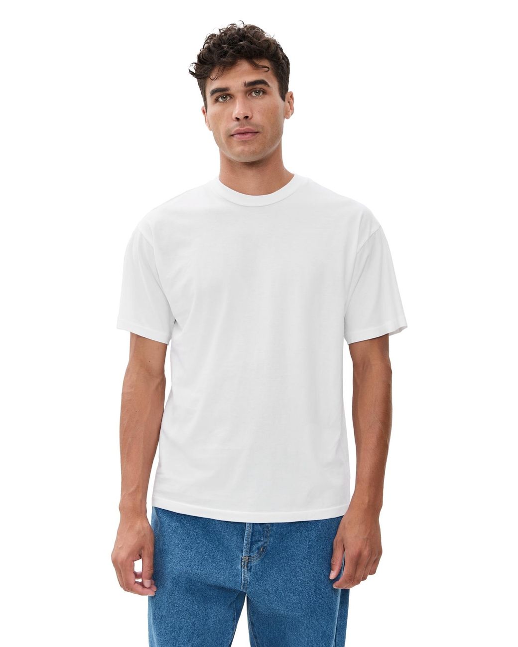 Asher White Noah Supima Tee for men