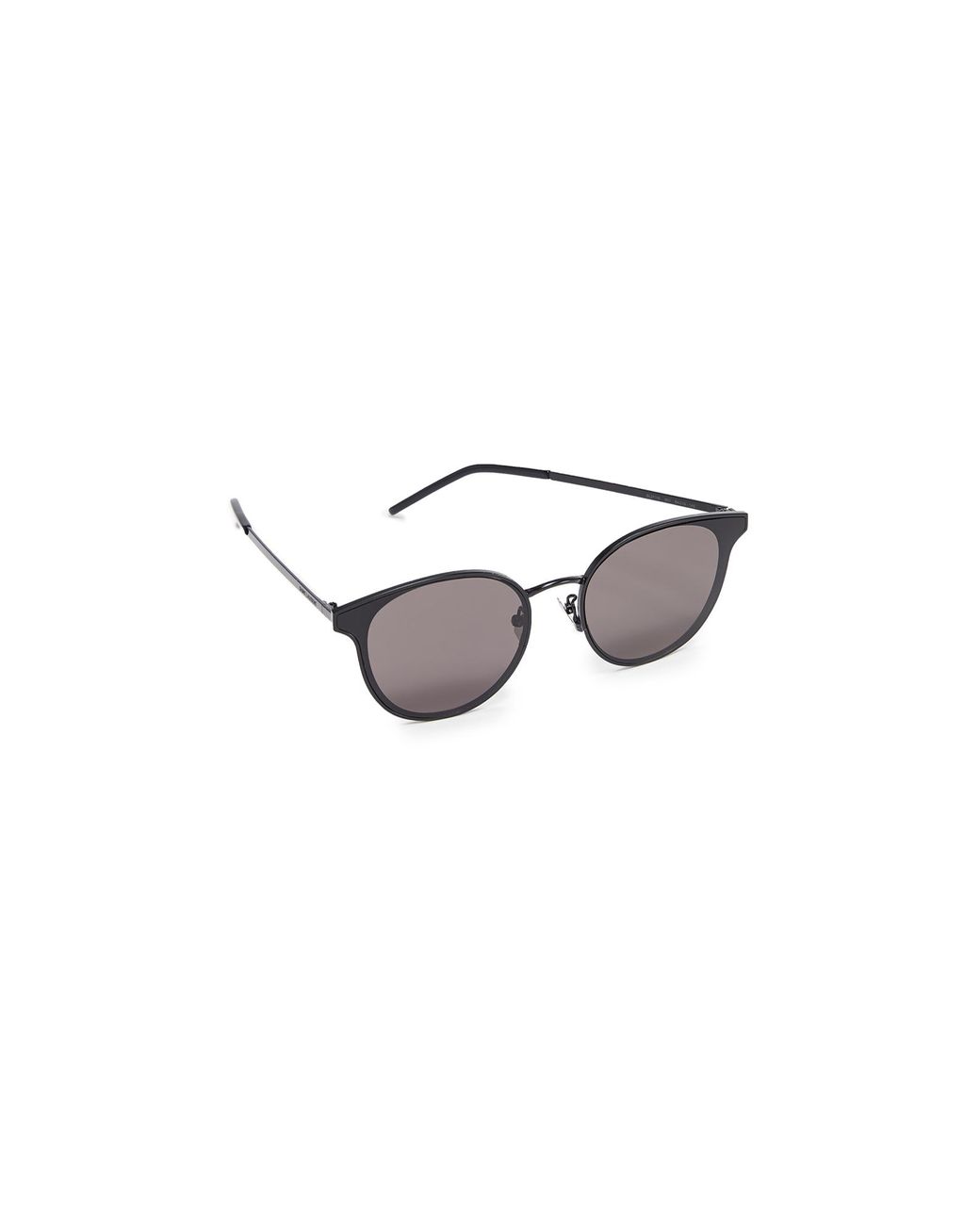 Saint Laurent Sl 271 Round Metal Sunglasses in Black Lyst