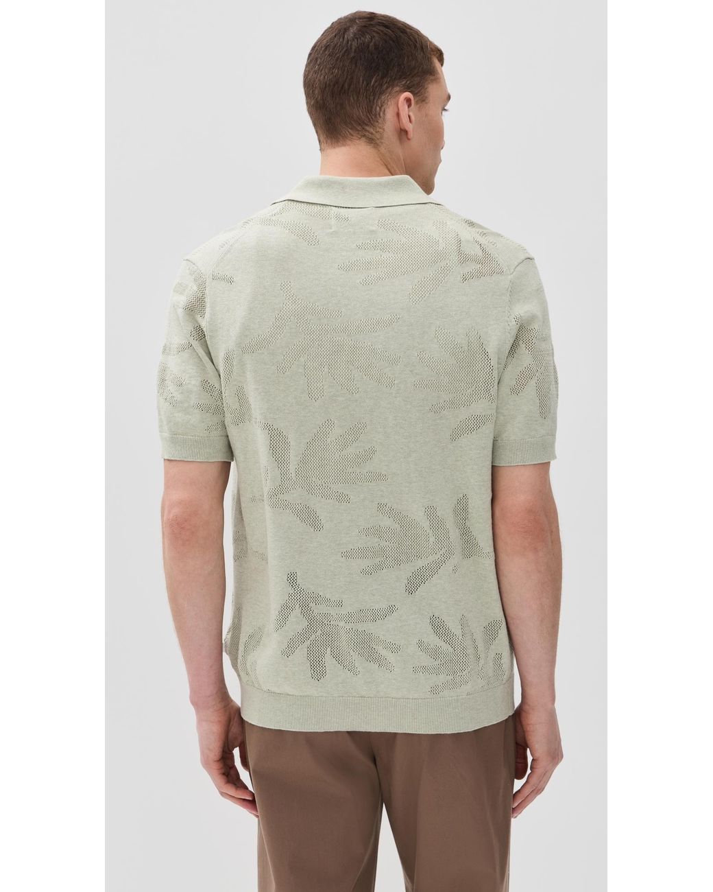 NN07 Multicolor Thor Knit Button Down Polo for men