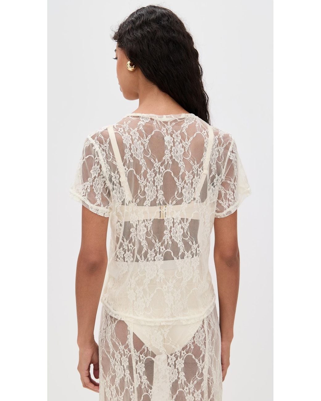 Le Bos Natural Lace Tee
