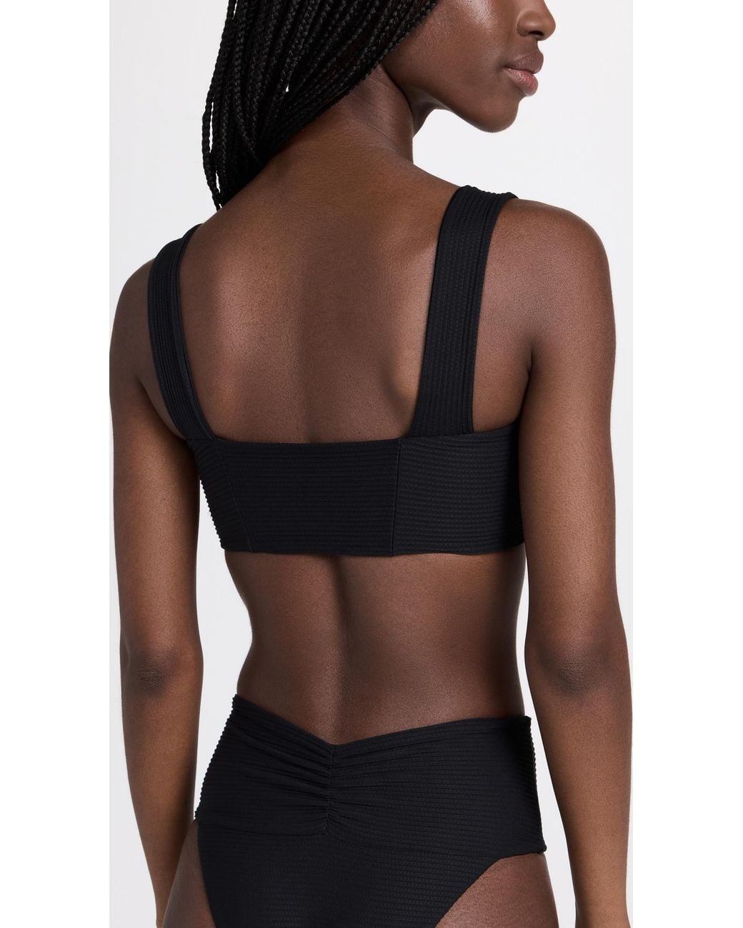 LSPACE Black Marlee Bikini Top
