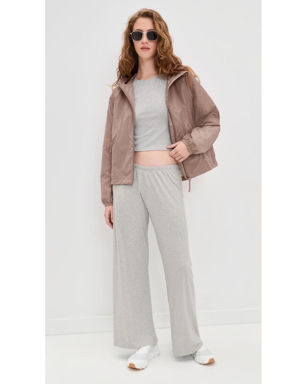 Beyond Yoga Brown Limitless Hooded Jacket