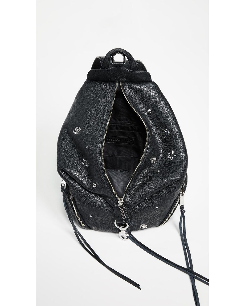 Rebecca Minkoff Julian Charm Stud Backpack in Black | Lyst