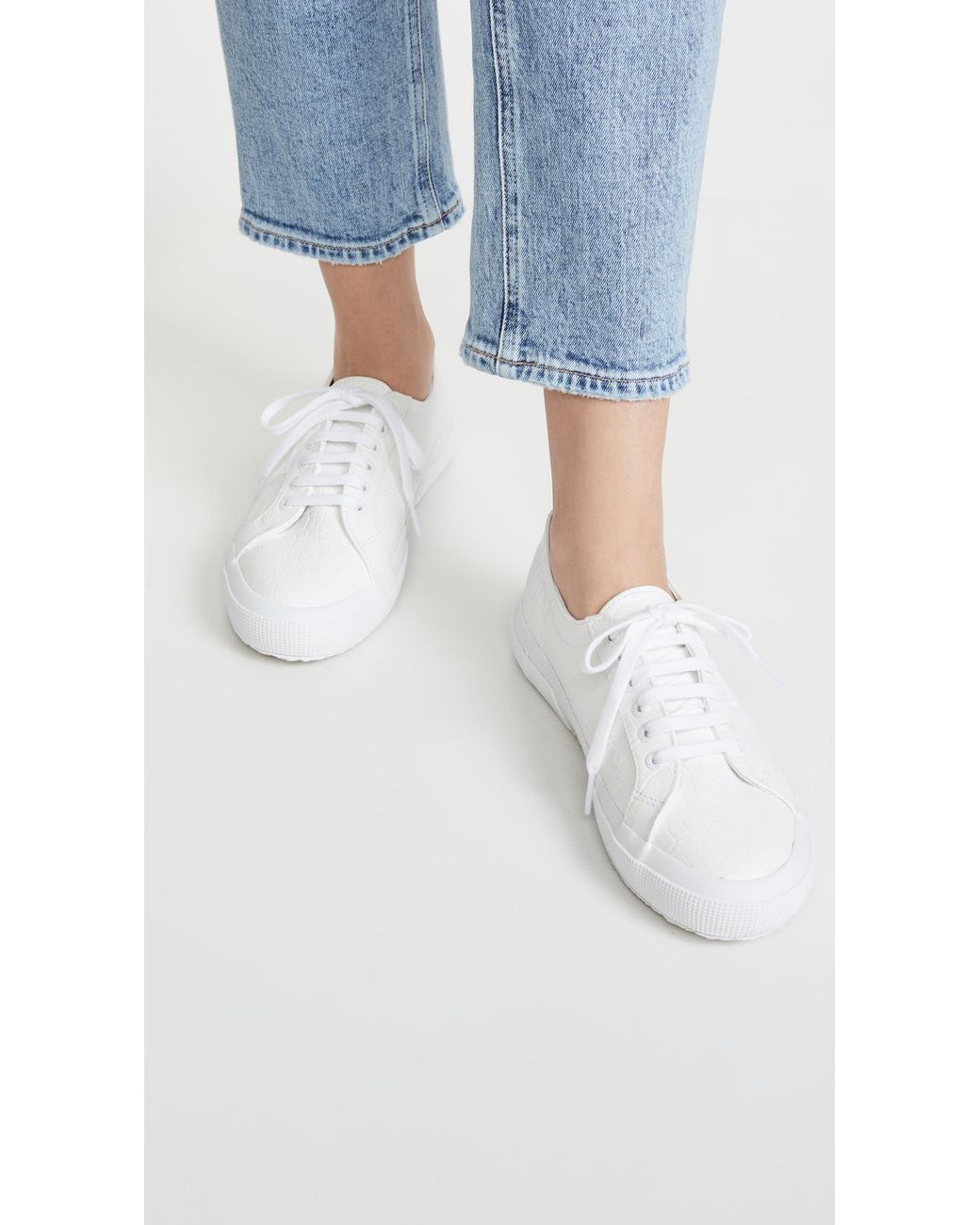 Superga 2750 Syntcrocodilew Sneakers in White | Lyst Canada