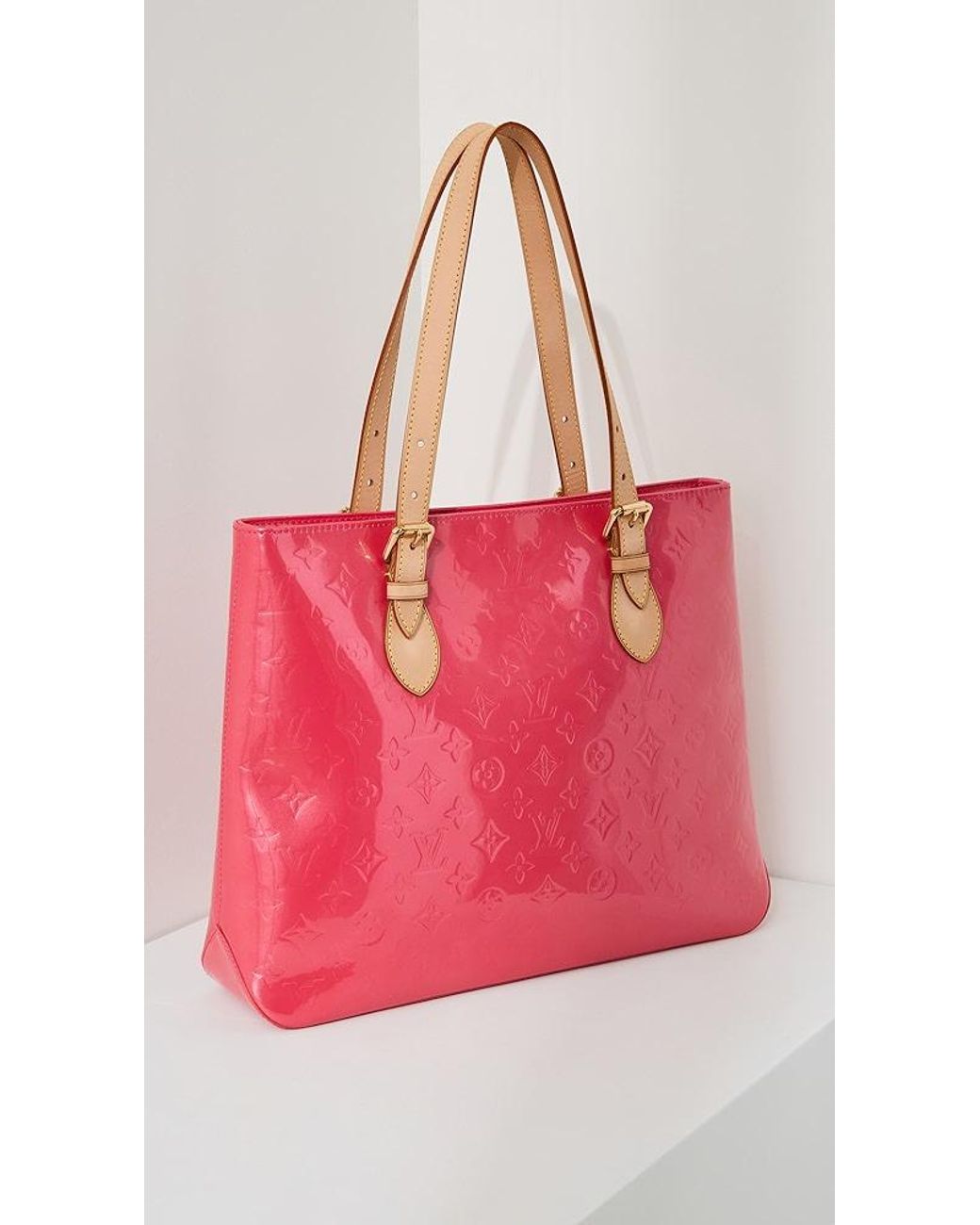 What Goes Around Comes Around Louis Vuitton Red Vernis Ab Reade Pm Tote -  Yahoo Shopping