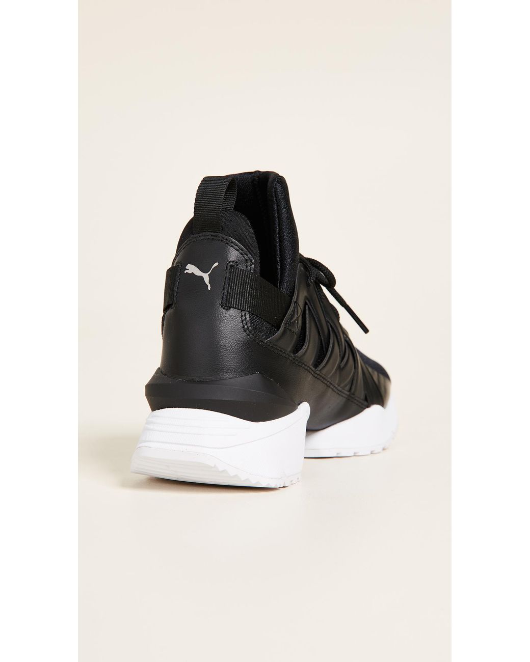 PUMA Muse Echo Satin Ep Sneakers in Black | Lyst