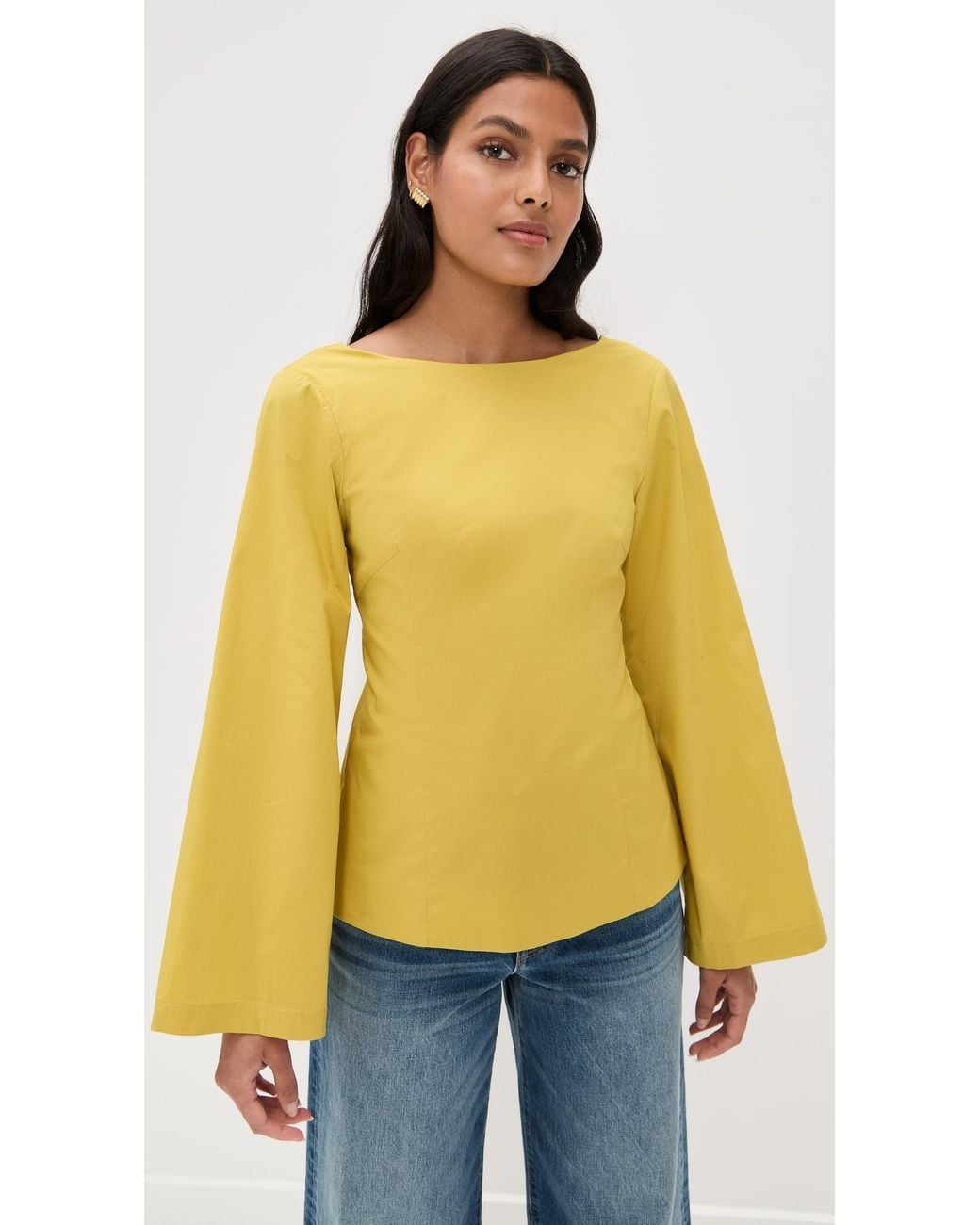 Staud Yellow Mina Top